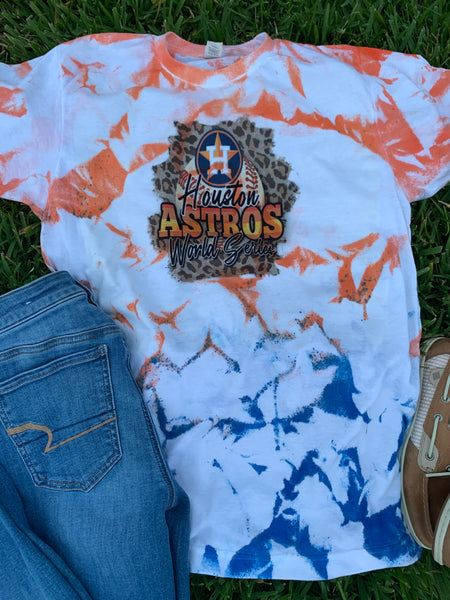 Tie dye Astros tee