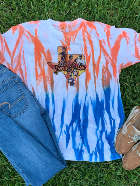 Tie dye Astros tee